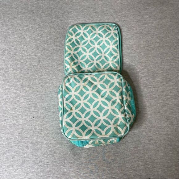 The Children's Place Girl's Teal Print Cooler Insulated Lunch Bag 8”x 9” - Picture 2 of 11